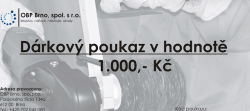 Dárkový poukaz v hodnotě 1.000,- Kč