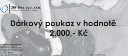 Dárkový poukaz v hodnotě 2.000,- Kč