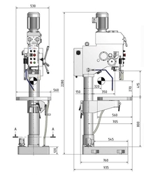 Sloupová převodová vrtačka OPTIdrill B 40 GSM