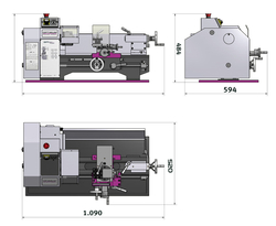 Stolní soustruh OPTIturn TU 2406 (230V)