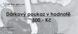 Dárkový poukaz v hodnotě 500,- Kč