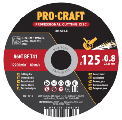 Řezný kotouč Procraft CD125x0.8 | CD125x0.8