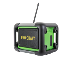 Aku rádio Procraft PJS20 DAB+, FM, Bluetooth 5.3, 80W (bez baterie a nabíječky) | PJS20bb