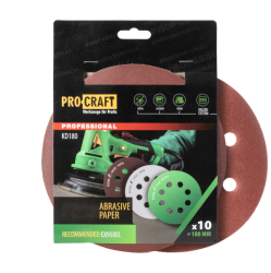 Brusný papír 10 ks.  Procraft КD180.120 | KD180.120